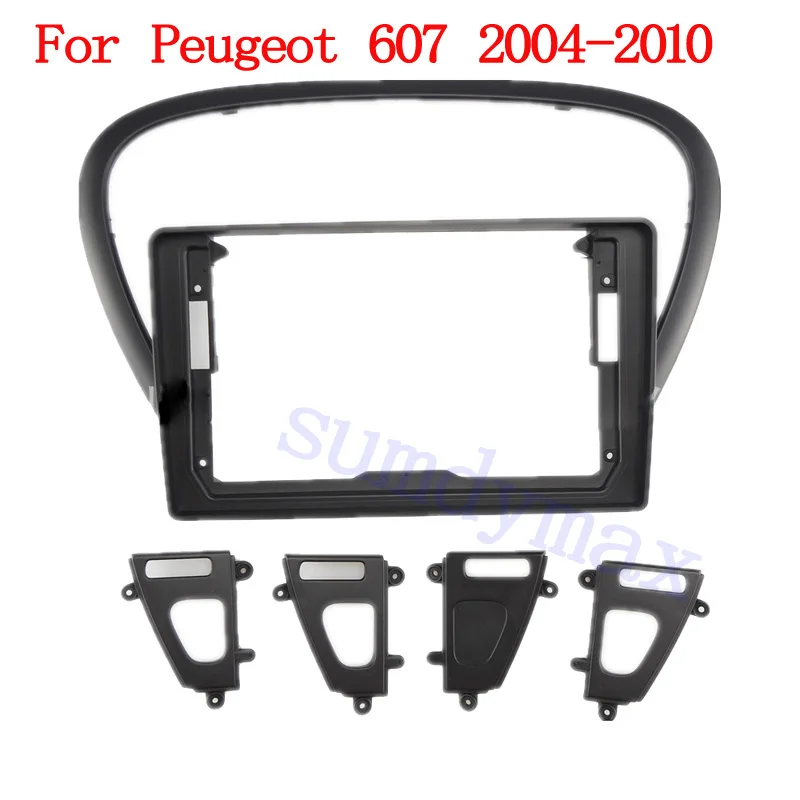 

1Din автомобильная DVD-рамка, аудио адаптер, Отделка приборной панели, Facia панель для PEUGEOT 607 2004-2012, комплект обшивки панели приборной панели автомобиля