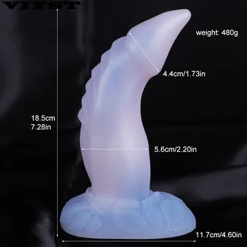 Silicone Animal Monster Dildo Dog Stick Realistic Suction Cup Dragon Vibrators Penis Adult Cock for Female Masturbation Sex Toys 5