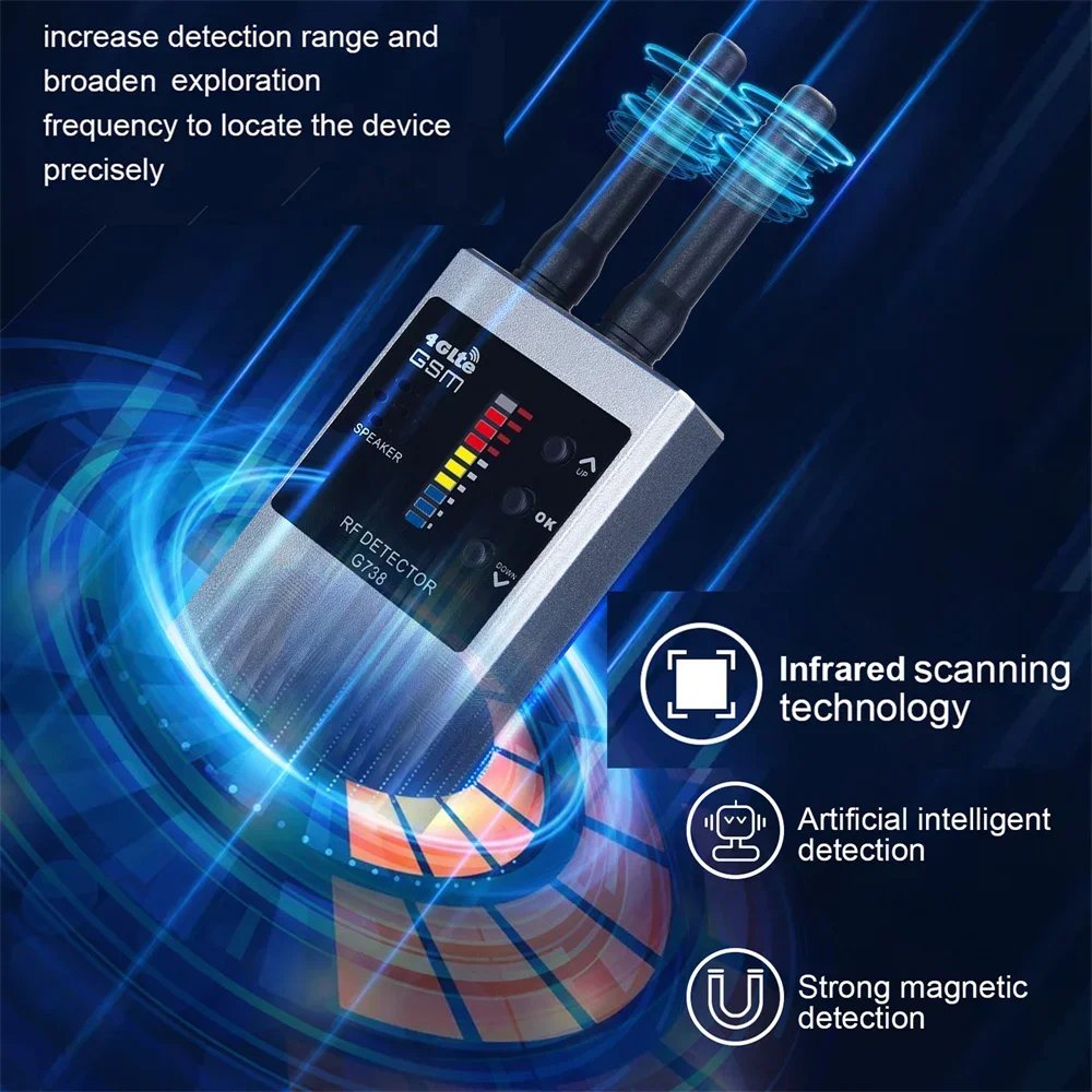 gps signal Detector Hidden Spy Camera Finder Anti-Spy Listening Device Detector Cell Phone Bugs Wireless GPS Tracker