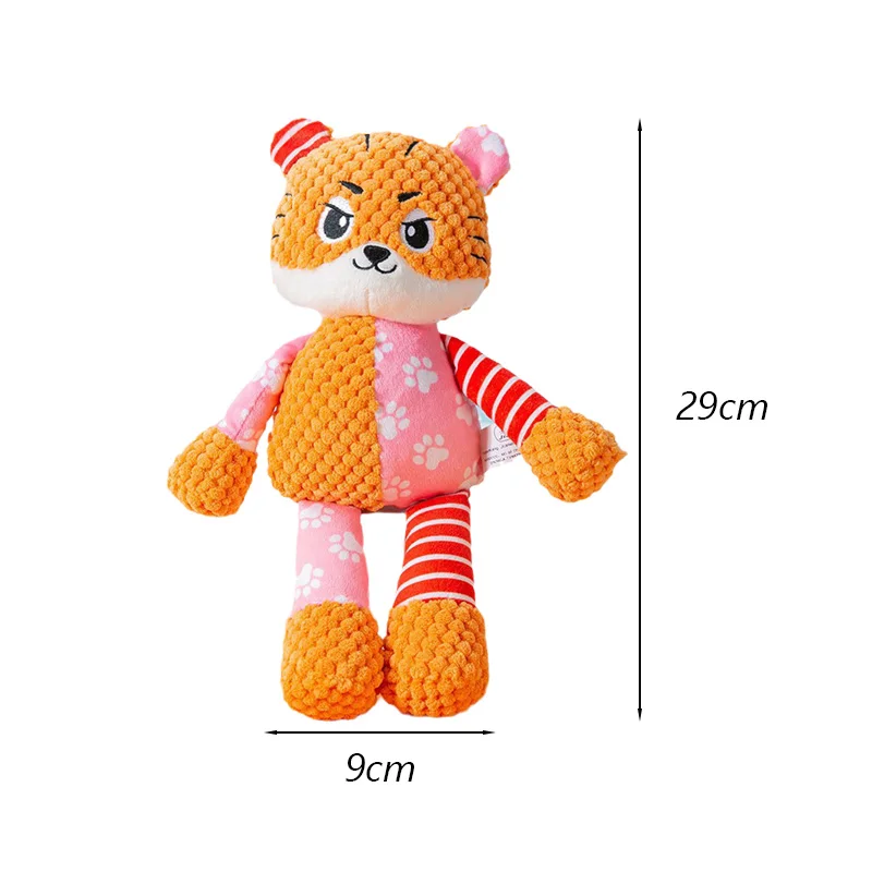Adorable Plush Squeaky Chew Toys for Small Dogs - Teeth-Cleaning Pet Accessories