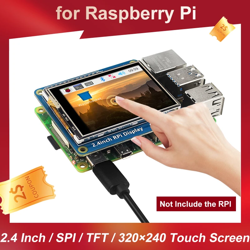 2-4-Polegada-raspberry-pi-tela-de-toque-spi-interface-tft-lcd-320-240 ...