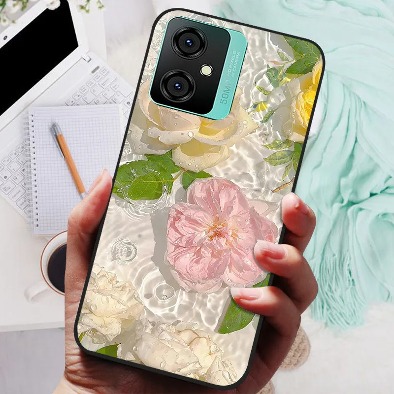 Silicone Soft Lions Cat Black Bumper Protective Case Cover