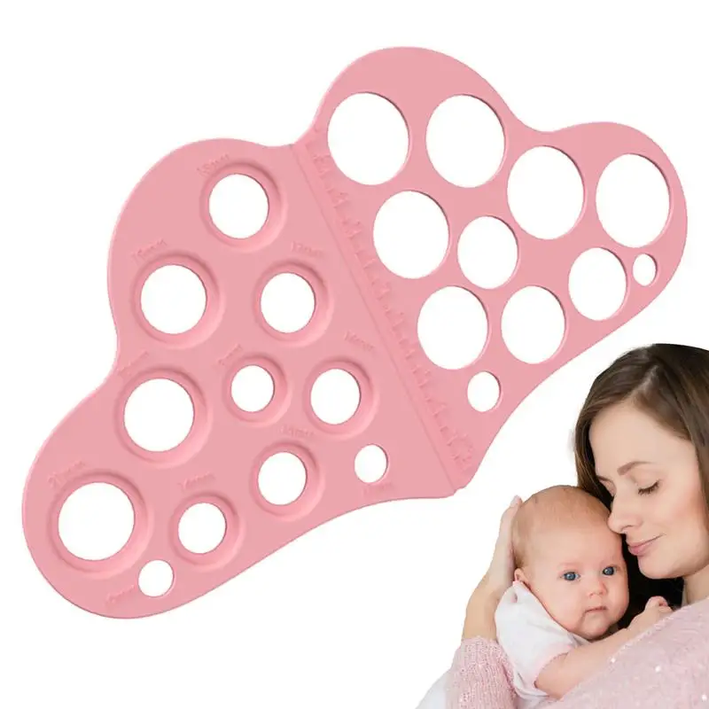 Nipple Rulers for Flange Sizing Breast Measuring Tool Soft Silicone Breast Pump Accessories for New Mothers babies feeding