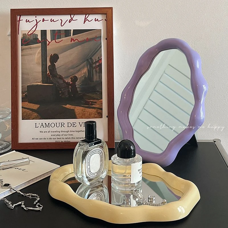 غير النظامية الدائمة مرآة سطح المكتب مرآة لوضع مسا...