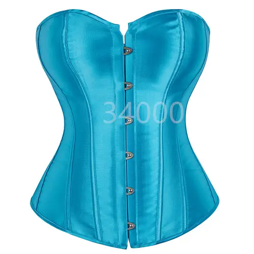Caudatus Black Corset Top Plus Size Bustiers Overbust Satin Sexy Costume Corselet Brocade Vintage Style Bridal Korsett Women - Image 19