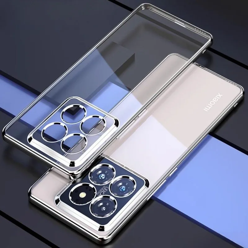 Luxurious Electroplating Silicone Soft Shell Phone Case with All-Inclusive Lens Protection
