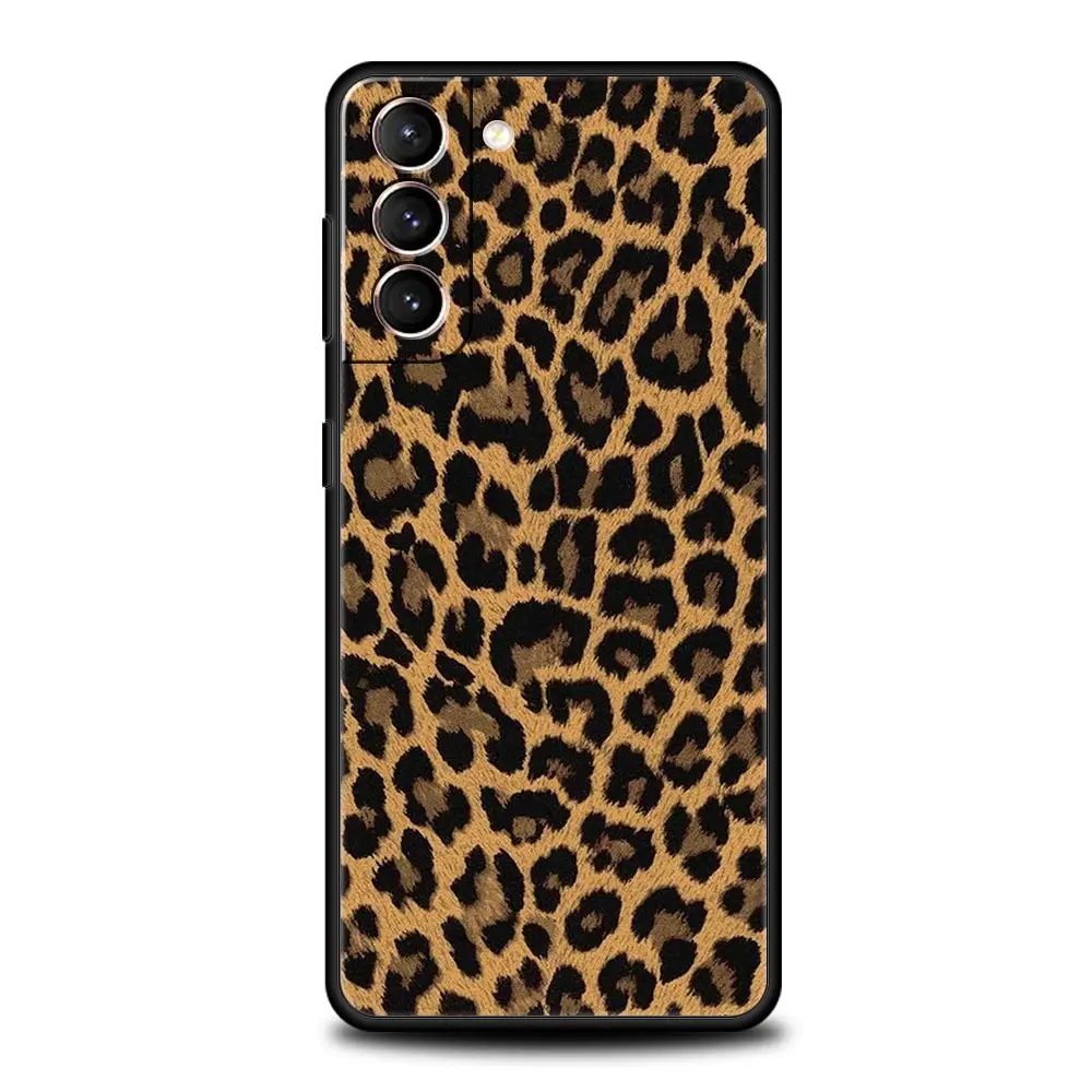Leopard Cheetah Print Soft Silicone Phone Case Cover