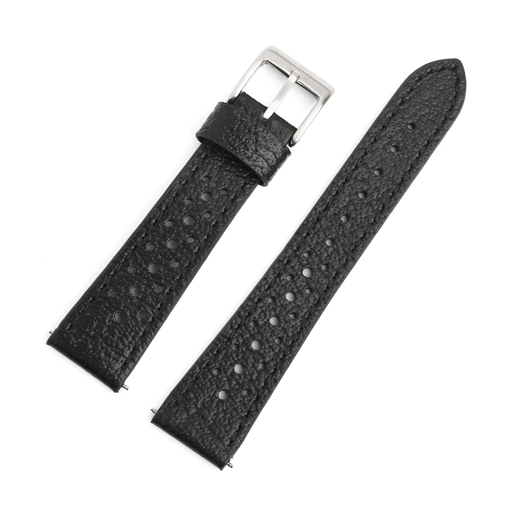 Universal Genuine Leather Watch Strap - Soft Cowhide Bracelet with Breathable Design