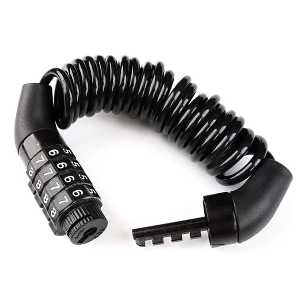 Portable Black Anti Theft Chain Lock for Motorcycles Bicycles