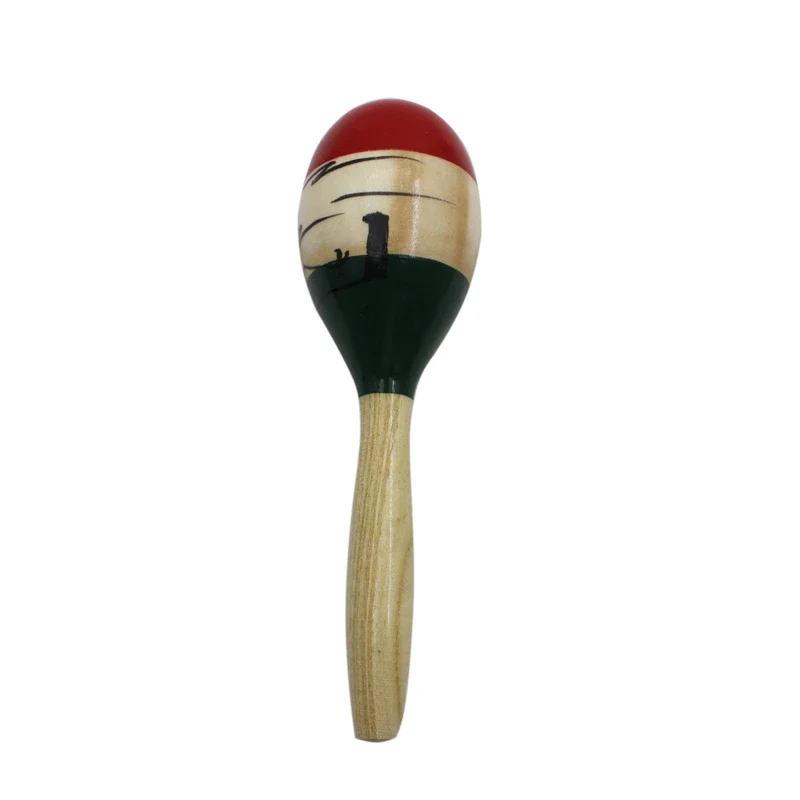 Colorful Wooden Maracas - Tropical Party Percussion Shakers Gift
