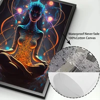 1pc frameless Women From Dmt Realm Graceful Meditation Canvas Posters and Prints Living Room Bedroom Wall Art Home Decor Cuadros - Image 6