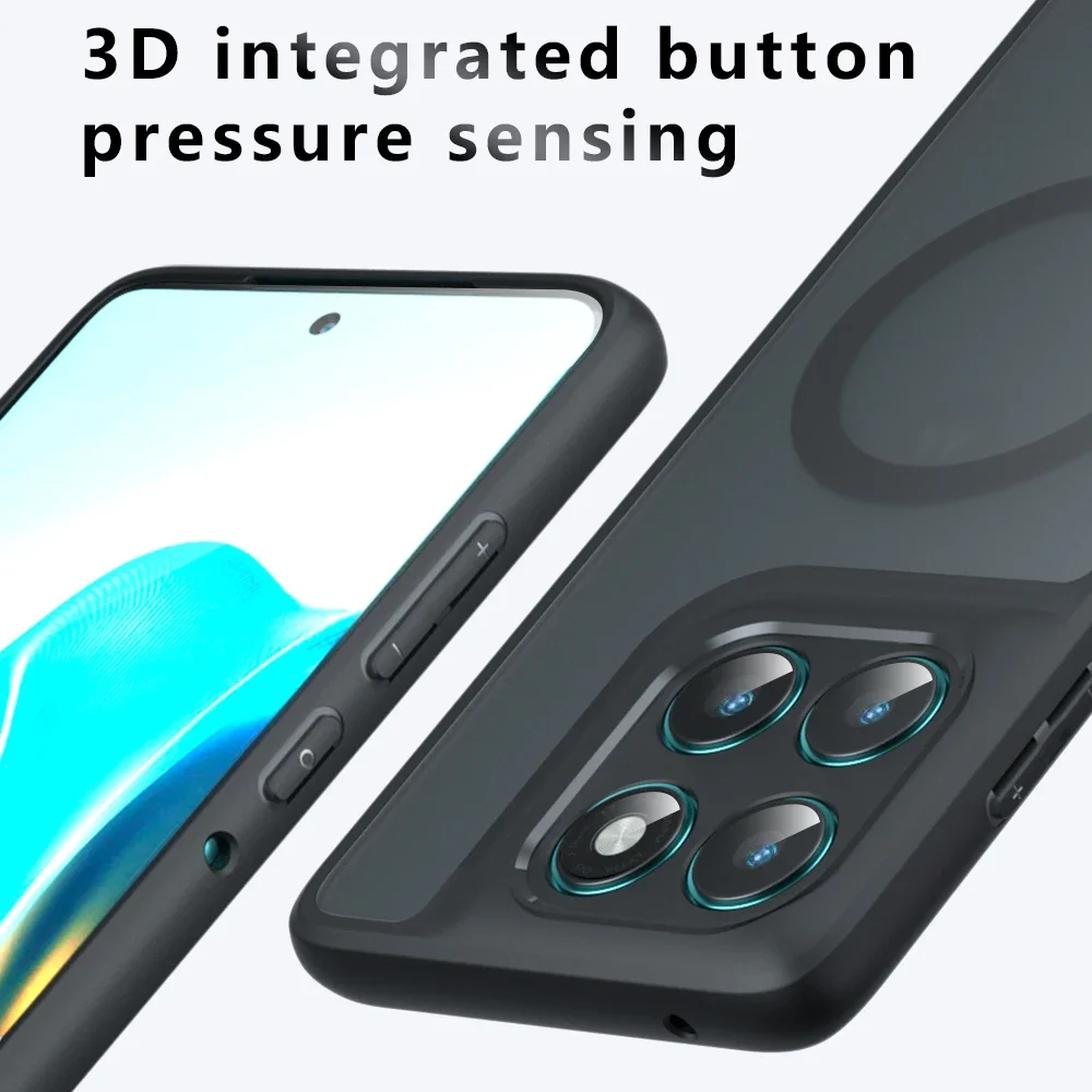 MagSafe Magnetic Wireless Charging Shockproof Matte Back Cover