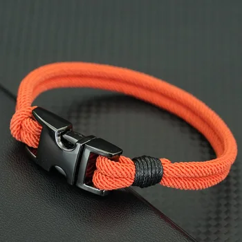 Stylish Rope Bracelet Men High Quality 4mm Ethnic Fabric Wrap Braslet 10 Colors Hiphop Rock Cool Riding Cord Chain Braclet Joias