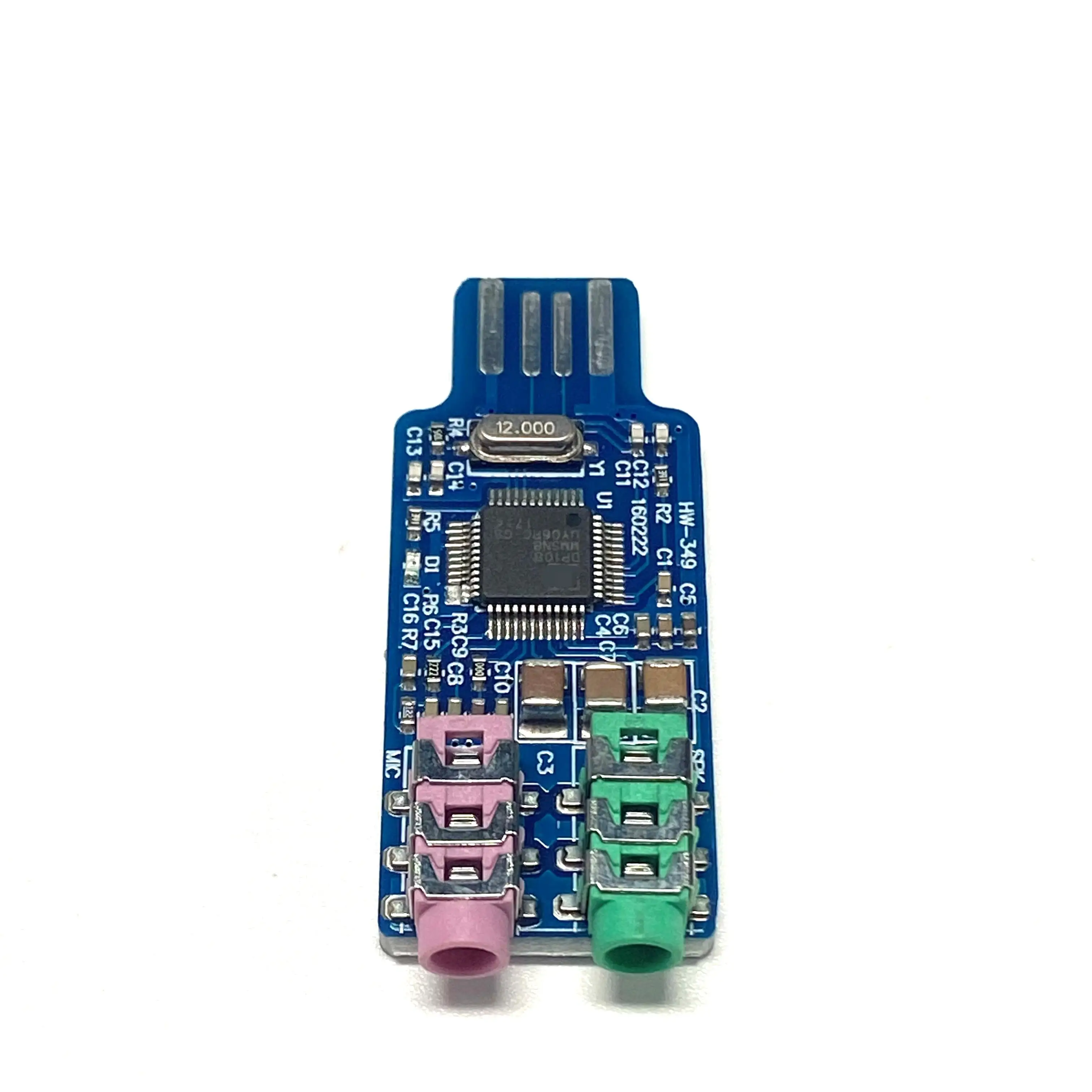 Drive free usb cm108 sound card computer external sound card module