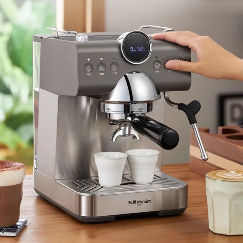 【 New  】 Dongling 7400 Cold Extracted Italian Coffee Machine Small Home Full Semi Automatic Integrated Concentrated Milk Brewing 3