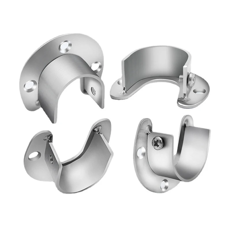 Tuyau en acier inoxydable optique, support de tube de diamètre, siège de colle pour armoire, face Rail, le plus récent, support d\'extrémité de