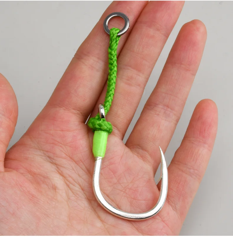 OBSESSION HK054 4 teile/beutel Unterstützen Meer Angeln Langsam Jig Einzel Haken 1/0-7/0 Salzwasser High Carbon Stahl Einzel Haken – Detail 9