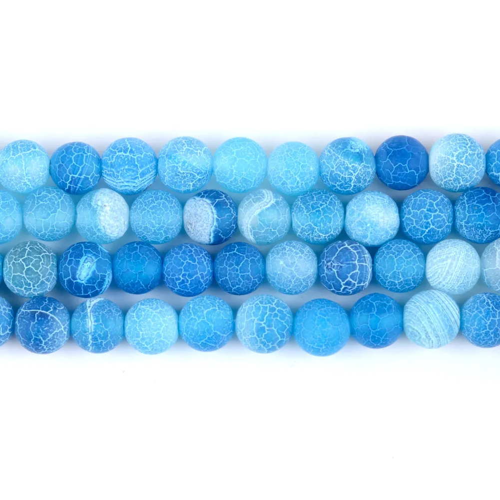 Natural Stone Beads Collection: Blue Chalcedony Crystal & Agate