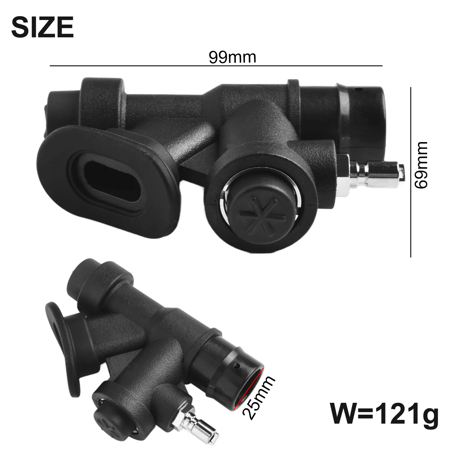 Cable Tie Oral Power Inflator K-type Oral Inflator Power Scuba Diving 65x100mm K-Type Compensator