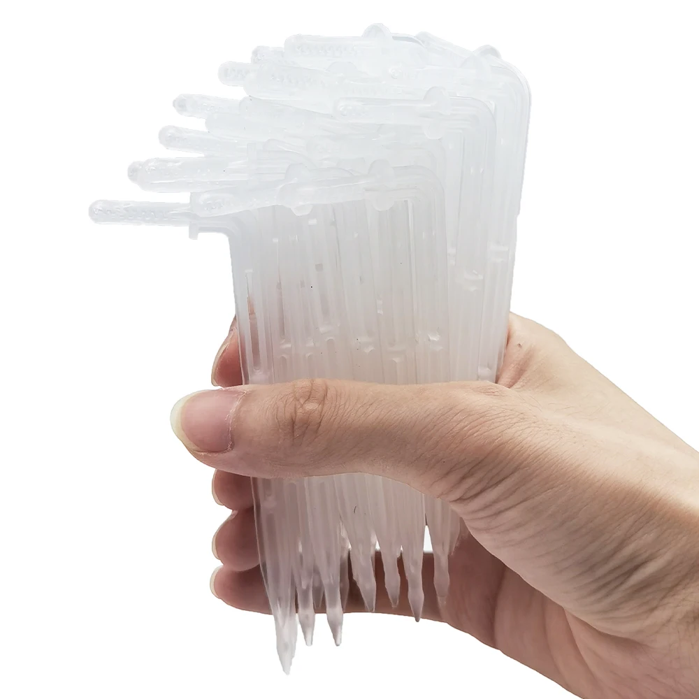 50x Garden 4/7mm Hose Transparent Bend Arrow Dripper 1/4'' Drip Emitter Water Saving Sprinkler Micro Irrigation Greenhouse 2