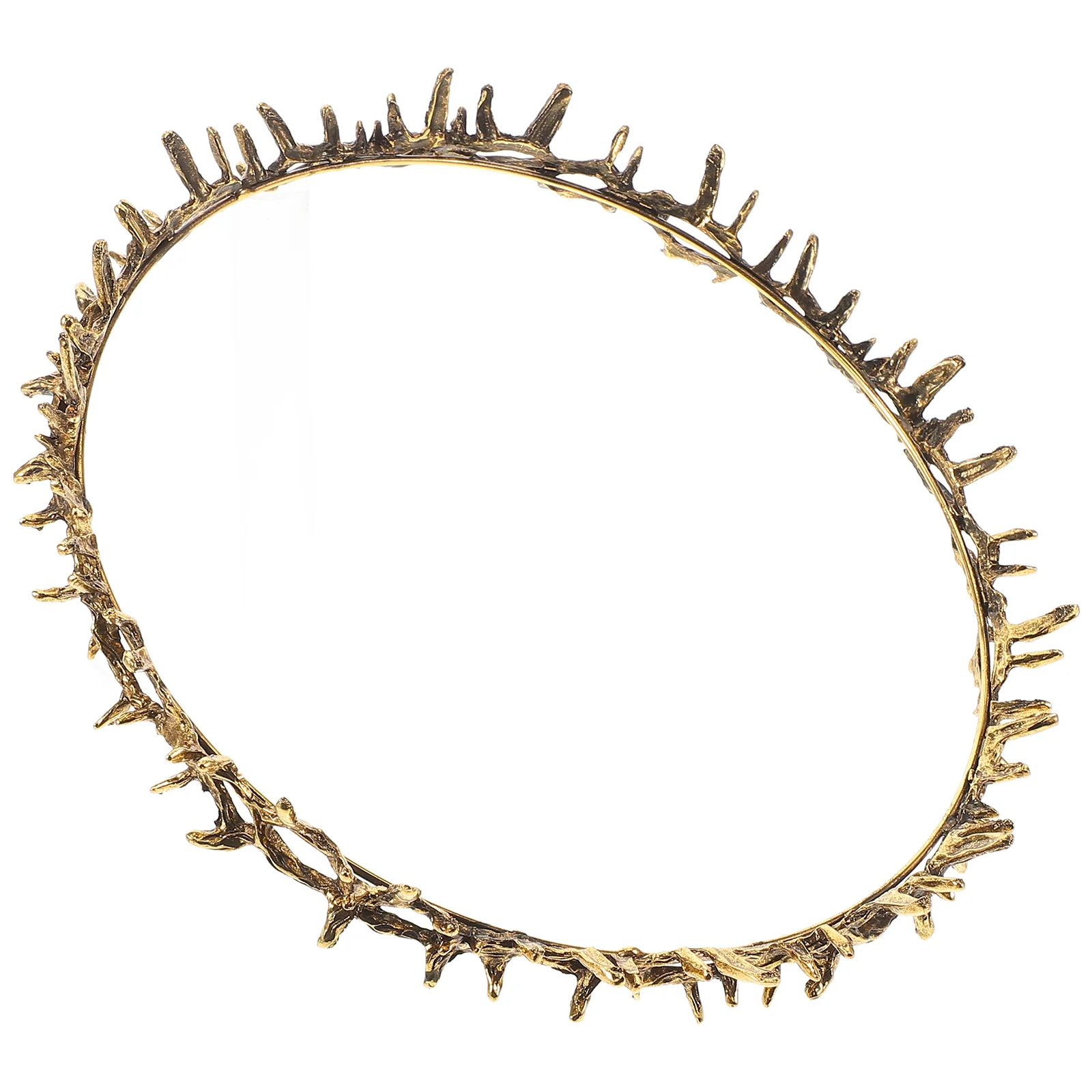 Crown of Thorns Egyptian Headpiece Prom Circlet Metal Elf Women Barbed Wire Bracelet Flower Crowns Man cosplay hats