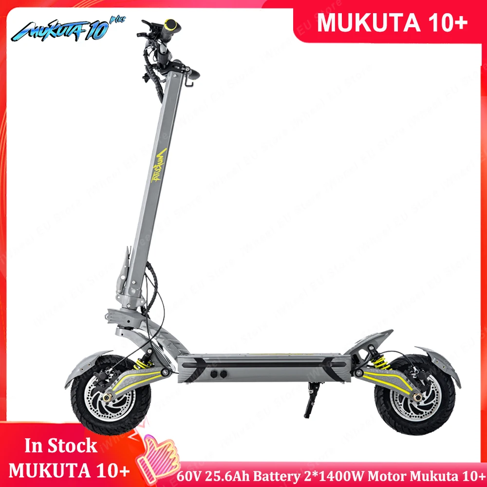 

MUKUTA 10 Plus 10inch All-Terrain Electric Scooter Upgraded ZERO 10X VSETT 10+ DUALTRON Double Drive Adult Dual Motors E-scooter