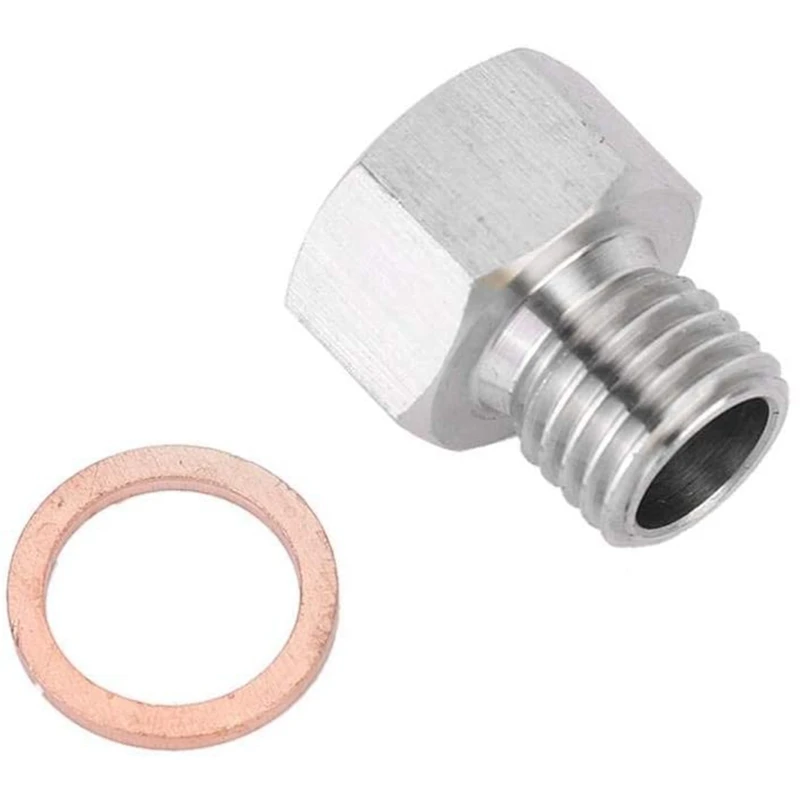 

Metric Fitting Adapter, Npt 1/8 Inch Female To Metric M12X1.5 Male Auto Meter Accessory Fitting Adapter