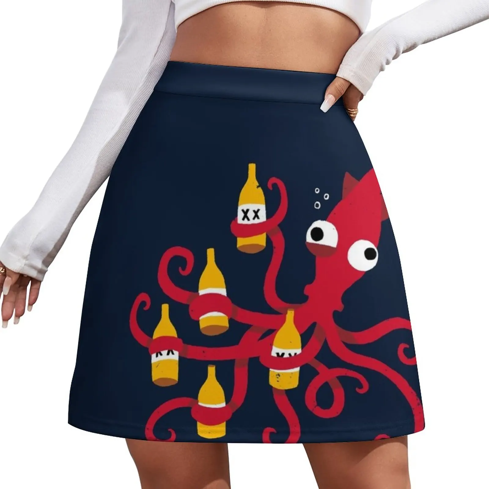 

Drunk Squid Mini Skirt summer dress women 2024 Korean clothing