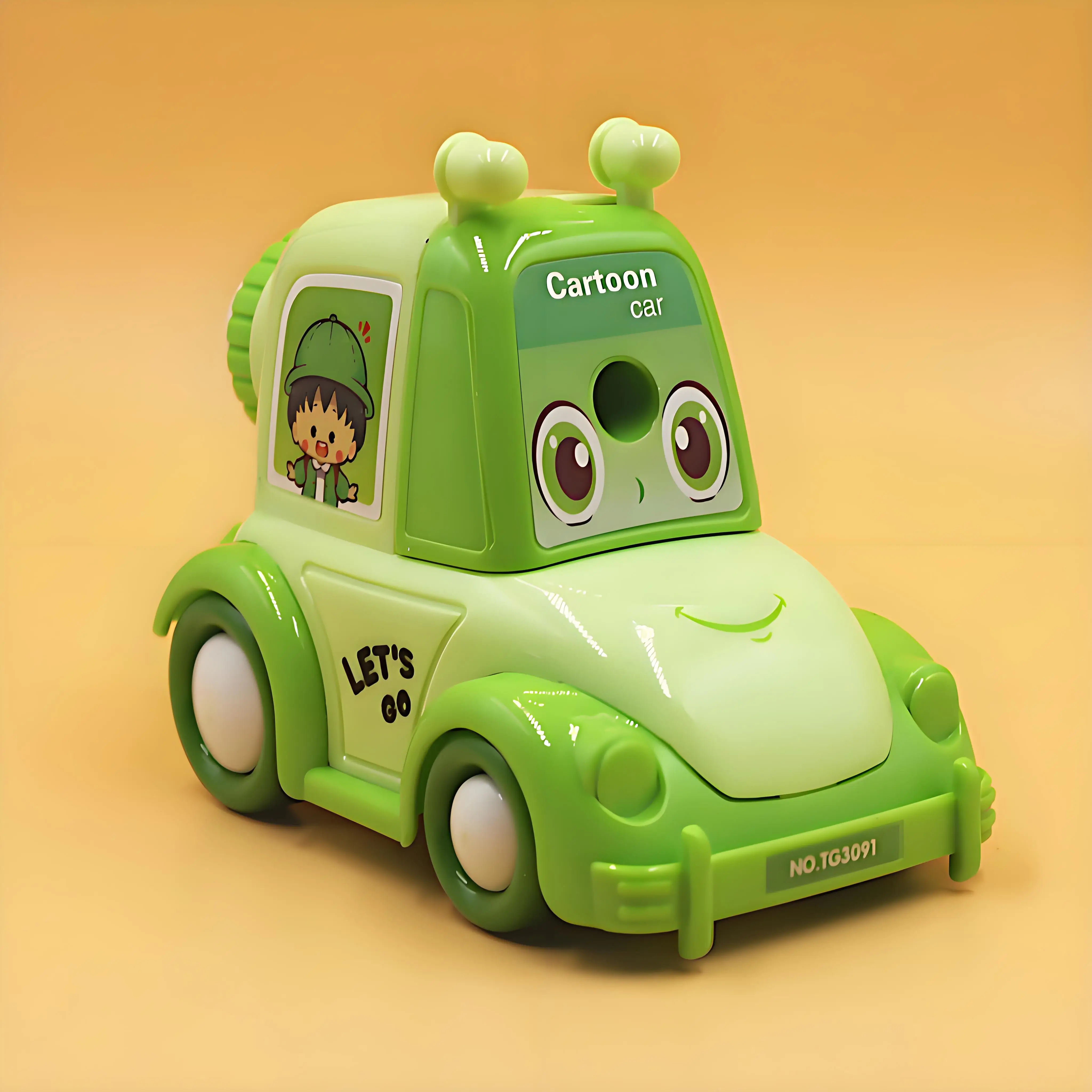 1/2/3 قطعة كارتون سيارة مبراة أقلام رصاص ميكانيكية...