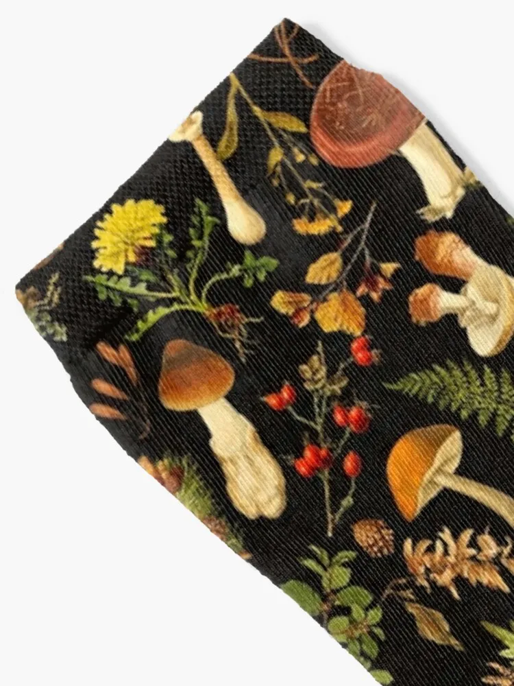 Thanksgiving Mushrooms HarvestSocks basket ball womens socks Women's short socks