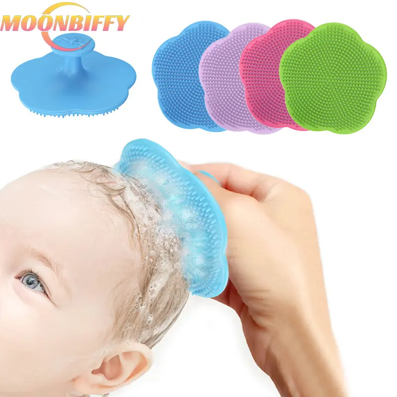 Baby Care Accessories Fetal Head Fat Comb Infant Bathing Soft Comb Newborn Hair Cleaning Supplies Infant Head Massager
