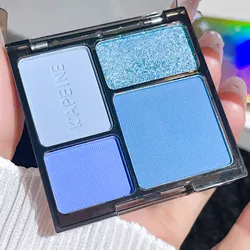 Four - Color Eyeshadow Palette with Glitter Pearlescent Matte Shades (05)