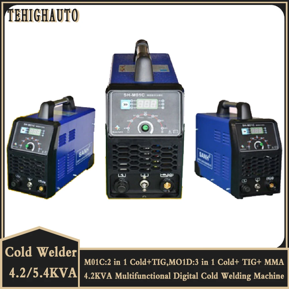 Saldatrice A Freddo 3 In 1 Saldatrice Ad Arco Di Argon Tig 4.2Kva 2-4T Saldatore A Punti Multifunzionale Riparazione Laser A Impulsi Saldatore A Fredd