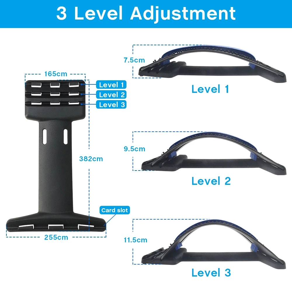 Magnetic Muscle Relaxation and Posture Therapy Back Stretcher Lumbar Support