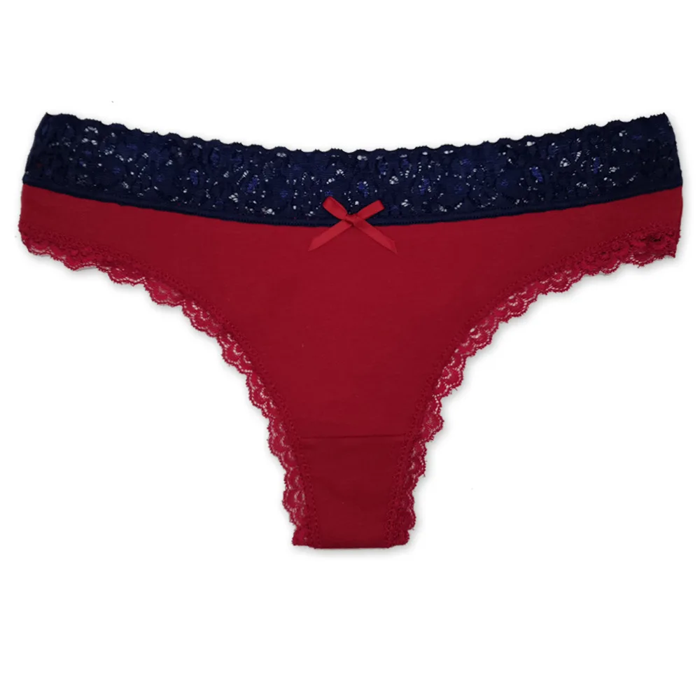 

Лидер продаж, 1 шт./партия, женские трусики-Тонг, нижнее белье, шорты, оптовая продажа, женские кружевные трусы, хлопок 87436