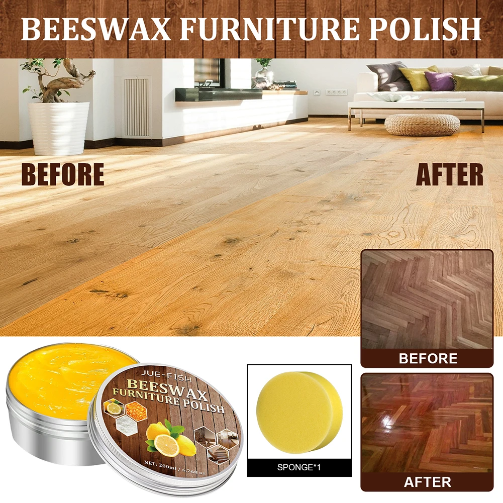 Wood Wax Furniture Polishing Wax Natural Furniture Repair Agent Waterproof Wood Door Maintenance Wax Home Use