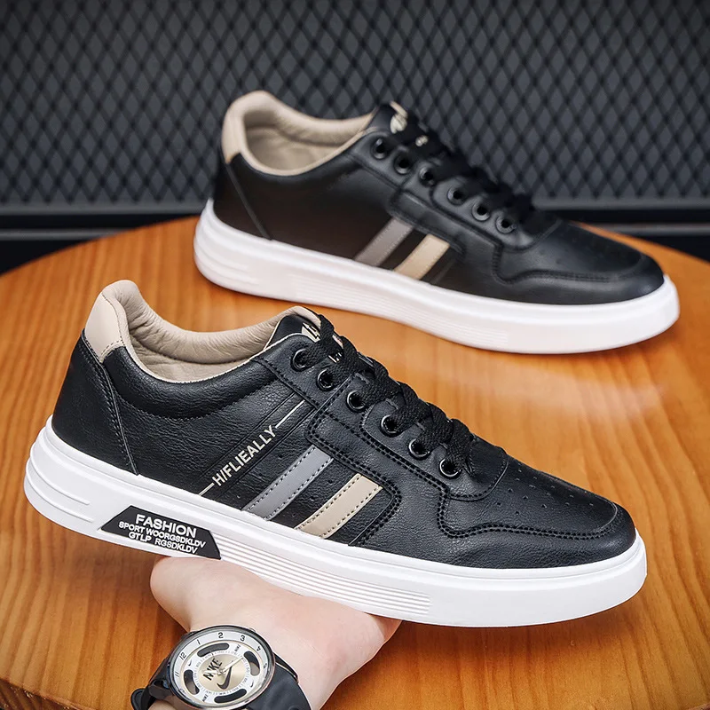 2024 New Transparent Surface Casual Shoes Men's Sports Tablet Shoes Versatile Anti slip Shoes