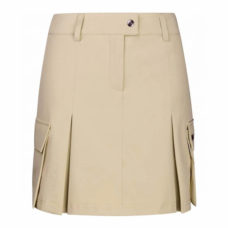 Golf Women's Summer New Outdoor Sports Shorts Inner Skirt Solid Color Lady Versatile Breathable Side Pocket Casual Short Skirt