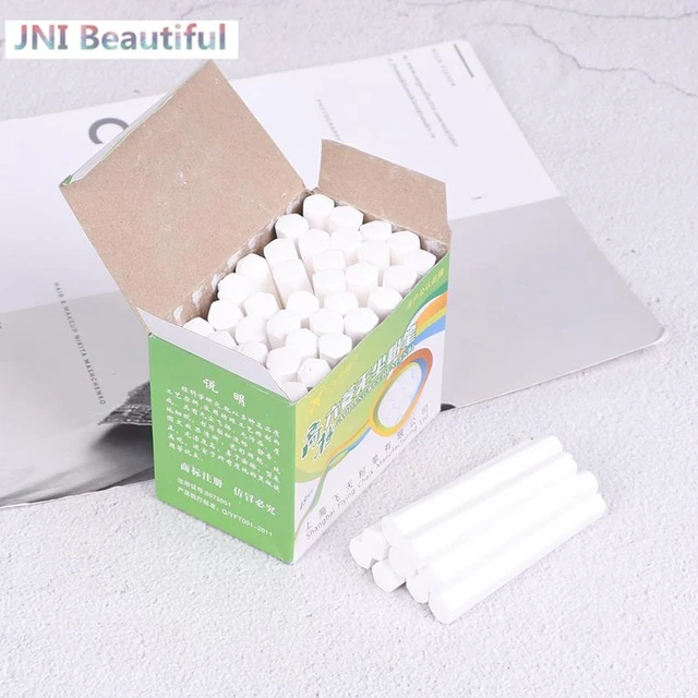 100 Pcs/Box Dustless White Chalk for School Stationery & Office Supply -  AliExpress