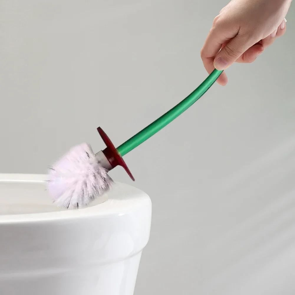 Cherry Shape Toilet Brush Standing Base Long Handle Toilet Cleaning Brush For WC Bathroom Accessories Cleaning Tools Toilet Brush Set