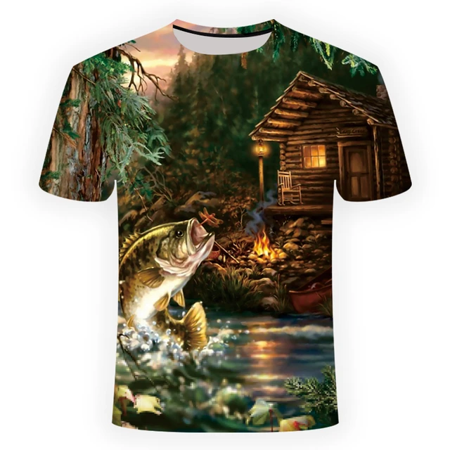 Men's Fishing T-shirt, Fish T-shirts Men