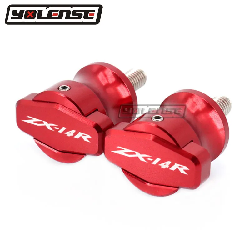 Fit For Kawasaki ZX-14 ZX14R ABS ZZR1400 Swing Arm Spool Sliders Stand Bobbins