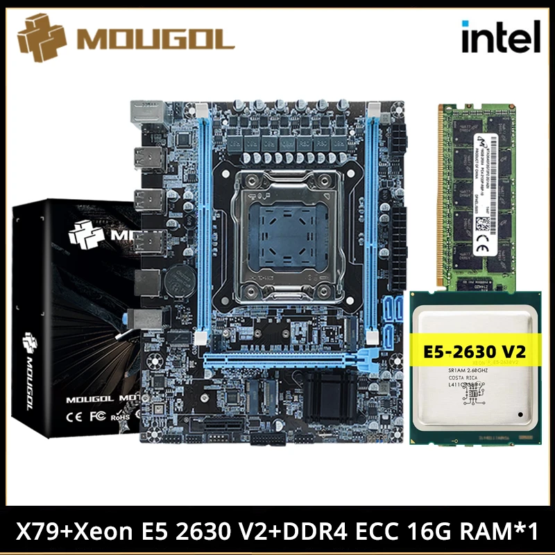 ゲーミングマザーボードセット,Intel xeon e5 MOUGOL-X79 v2 cpu