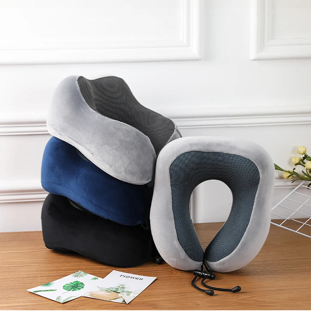 Cuscino Da Viaggio Memory Foam Per Collo - Con Maschera E Borsa, Ideale Per Aereo/Auto