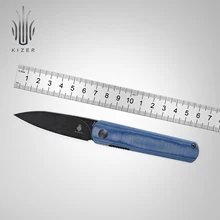 Kizer V3499C1/V3499C2 Feist EDC coltelli tascabili Denim blu manico in micinetto coltello pieghevole 154CM lama 2021 nuovo coltello tattico