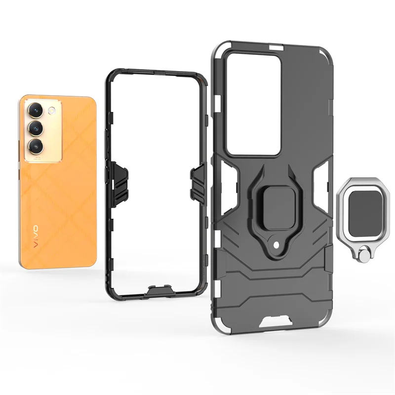 Magnetic Phone Case With Ring Stand For Vivo Series_voghion.com