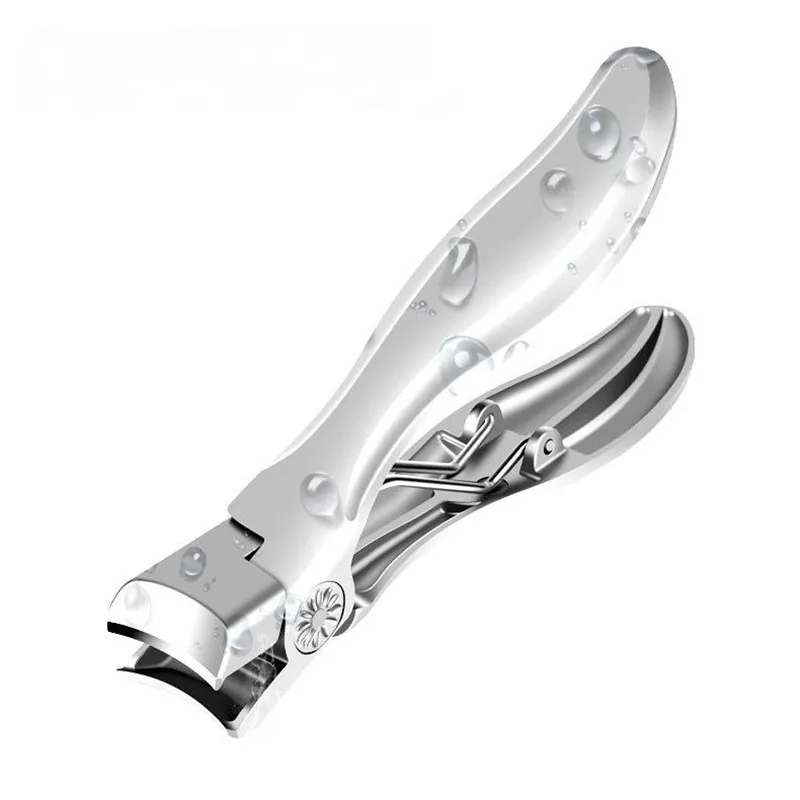 Nail Clipper Single Large Opening Anti Splash Foot Trimmer Tools Powder Steel Nail Clipper Set Household