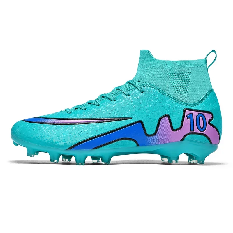 Elite High-Performance Unisex Football Boots – Enhanced Traction & Ankle Support for Turf & Indoor Play