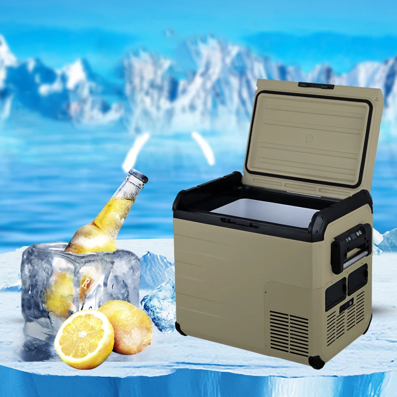 휴대용 배터리 구동 자동차 냉장고 압축기, RV 트럭 밴 캠핑에 적합, 빠른 냉각, 35L, 45L, 12 V, 24V