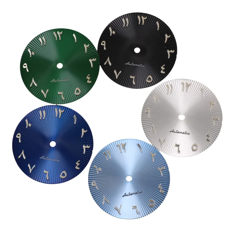 28.5mm Watch Dial Five Colors For Nh35 Nh36 Movement 3 3.8 O'clock Crown Position Face Dial Skx007 Seik Mods watch dial accessories watch face accessories